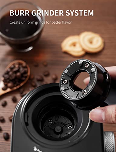 SHARDOR Electric Burr Coffee Grinder 2.0, Adjustable Burr Mill with 16 Precise Grind Setting for 2-14 Cup, Black